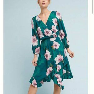 NWT Tracy Reese Floral Green Dress